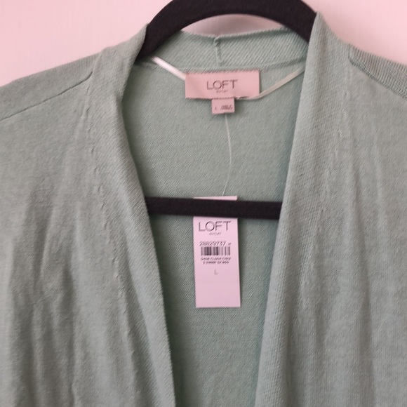 Loft Outlet Shirttail Open Cardigan - Picture 6 of 9